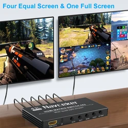Navceker Conmutador HDMI 4K con IR para múltiples pantallas