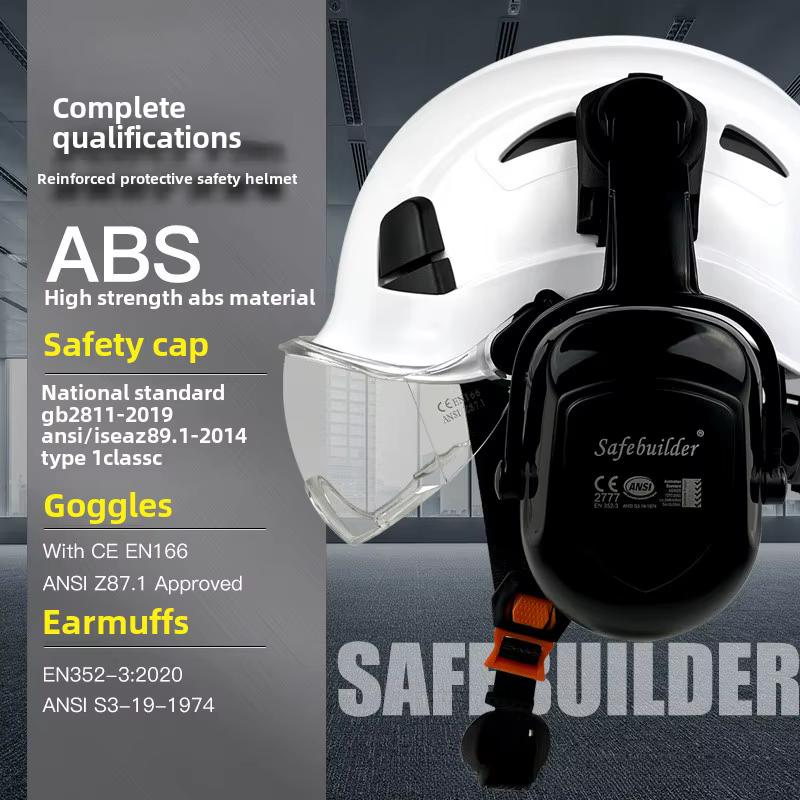 Casco de Seguridad Industrial con Visera y Gafas Integradas - imagen 3