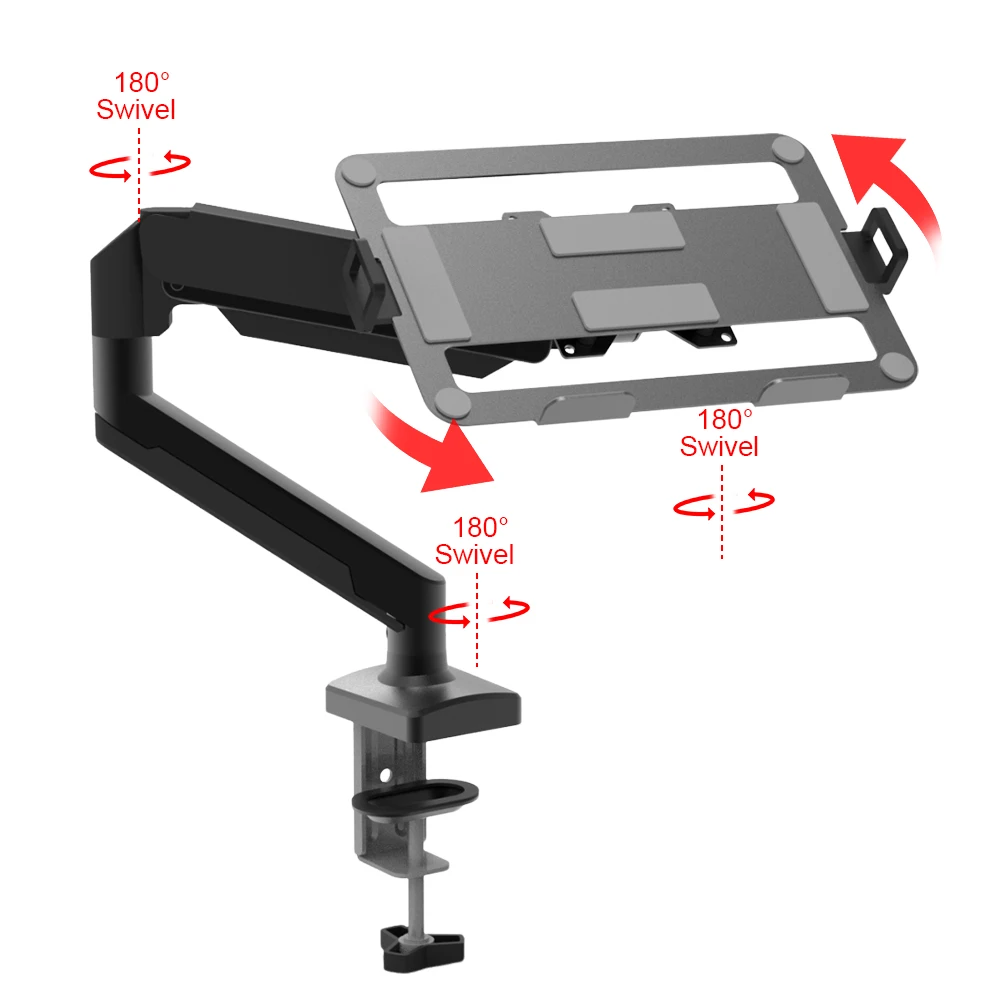 Soporte para portátil de escritorio con brazo de gas ajustable - imagen 5