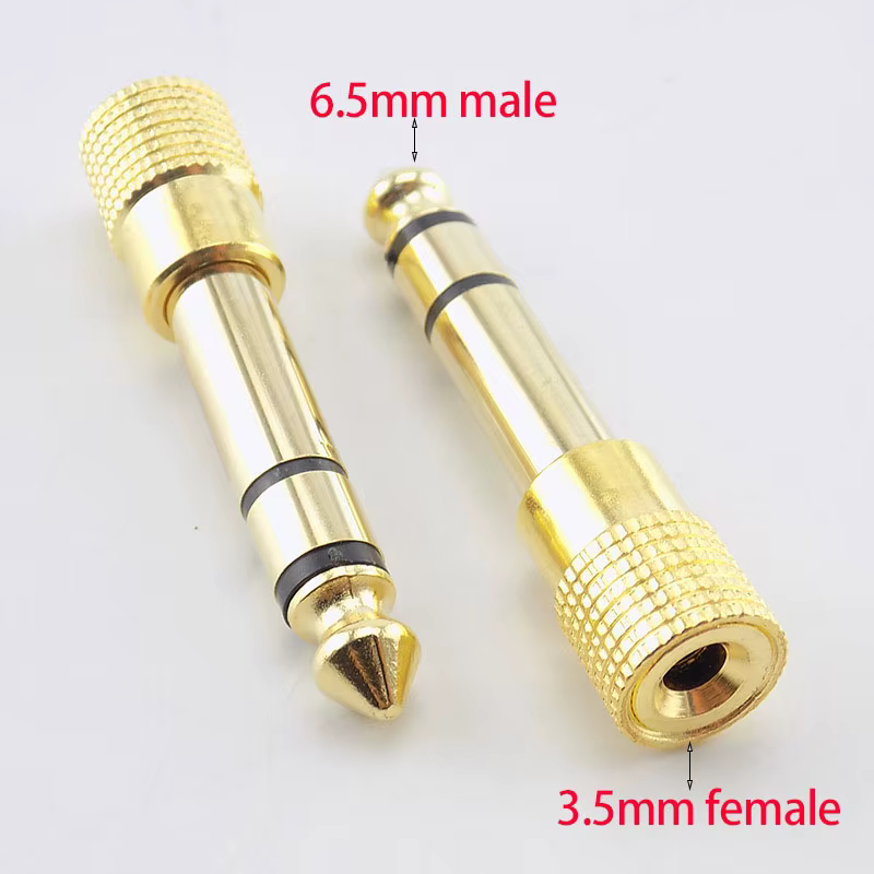 Adaptador Jack 6,35 a 3,5 mm Macho/Hembra para Micrófonos y Auriculares - imagen 3