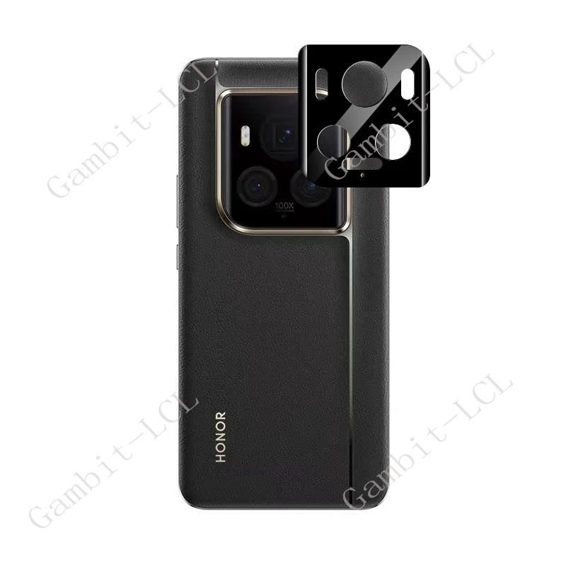 Protector de lente negro 3D para Honor Magic6 Ultimate