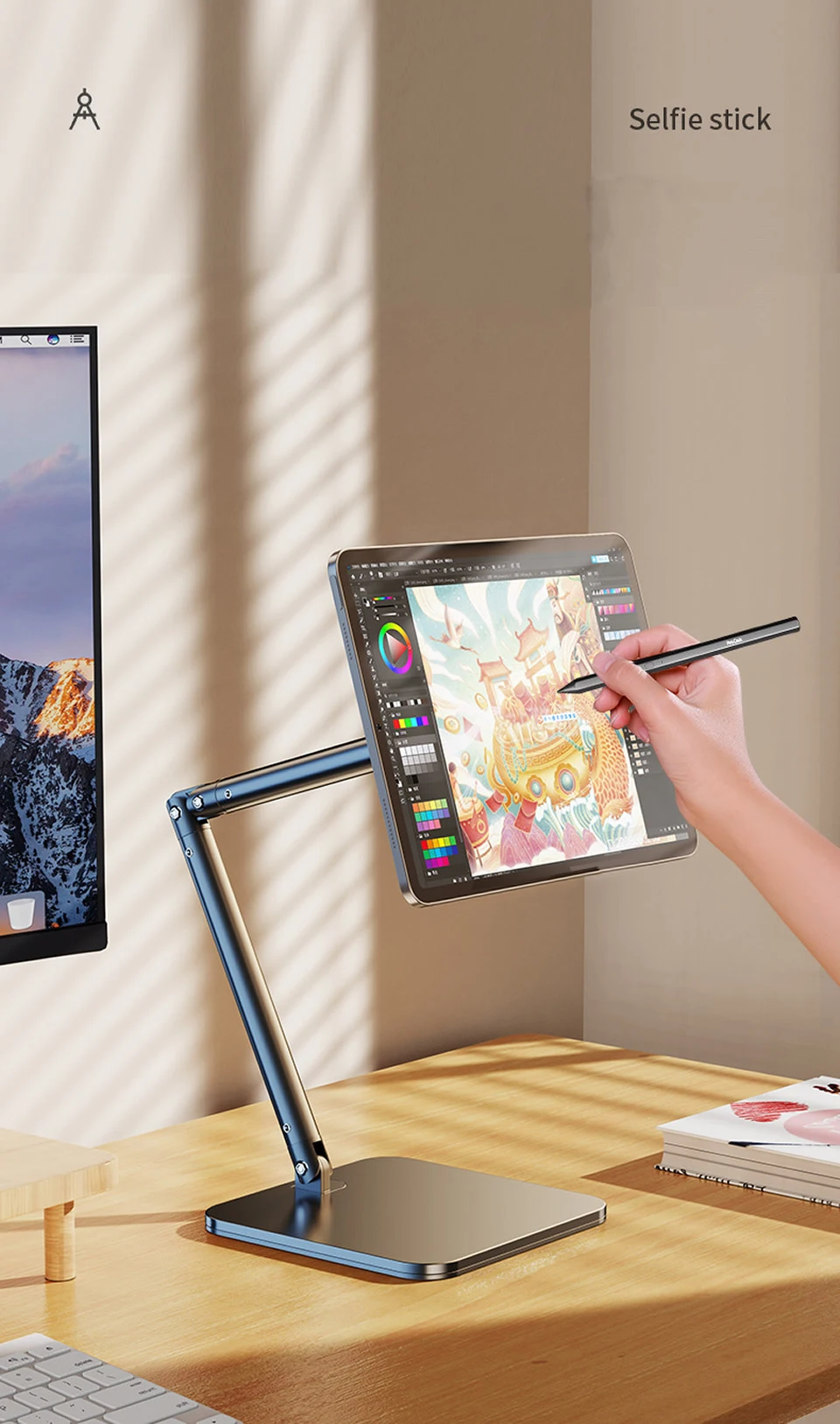 Soporte en uso para tablet