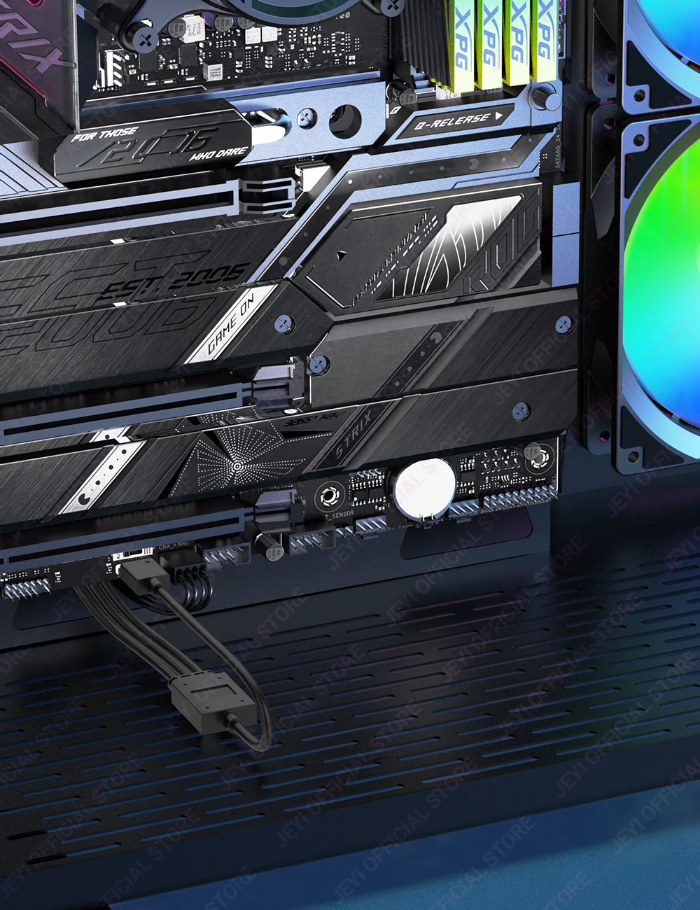 Ejemplo de configuración con múltiples ventiladores