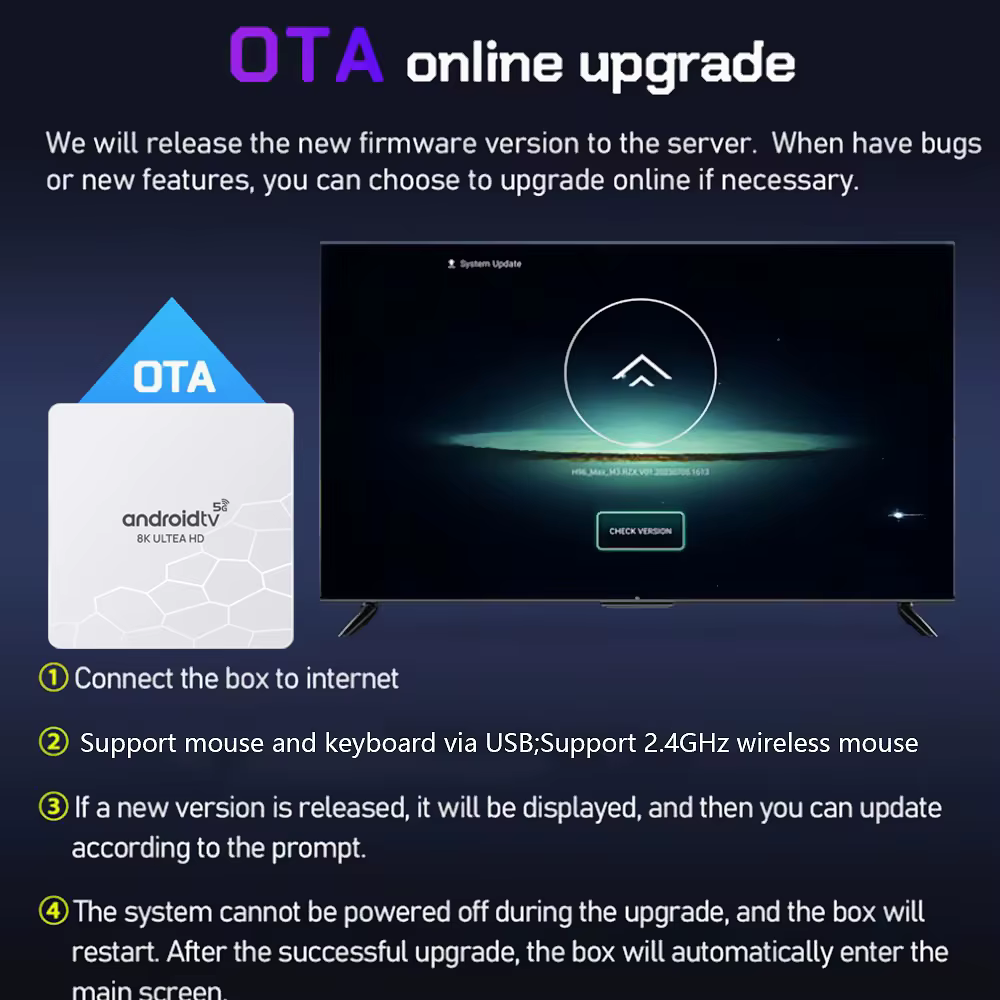 Conectividad dual Wi‑Fi 2.4G/5G y puertos