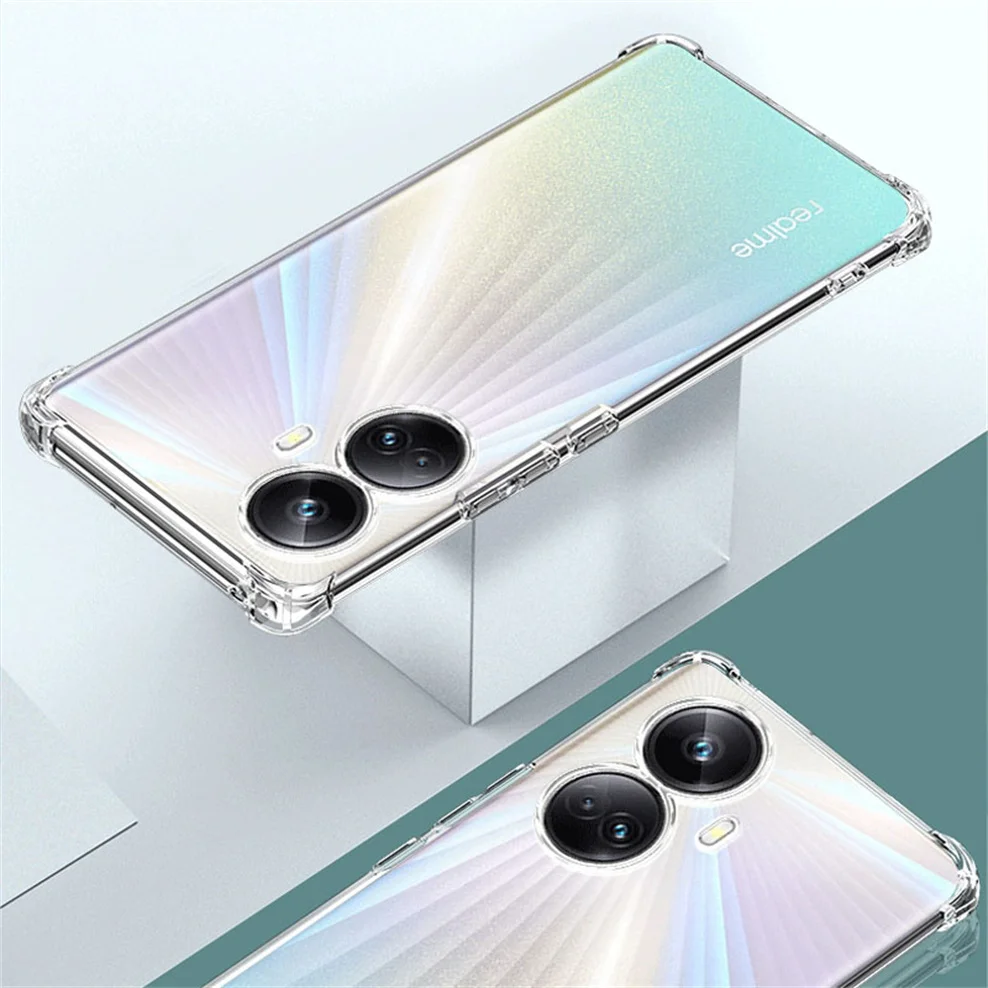 Funda colocada sobre el OPPO Realme 10 Pro Plus destacando su ajuste preciso