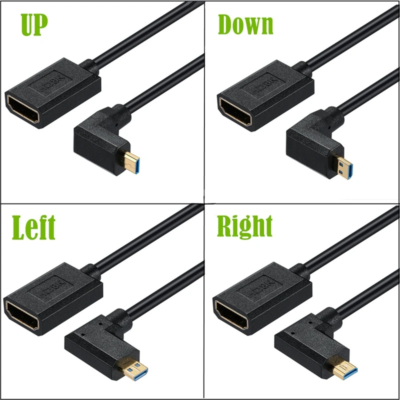 Adaptador HDMI 90 grados Macho-Hembra 8K 60Hz - imagen 2