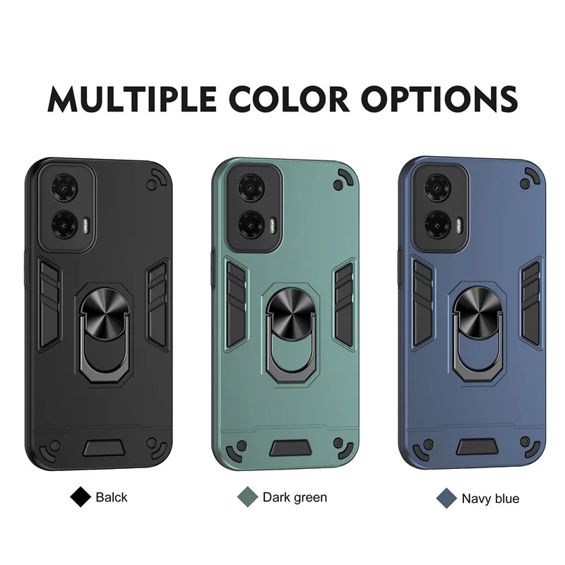 Funda Foohly con soporte de anillo para Motorola