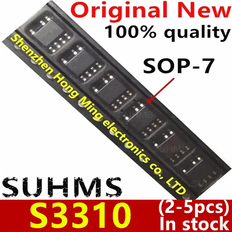 Vista frontal del chipset S3310 en encapsulado SOP-7