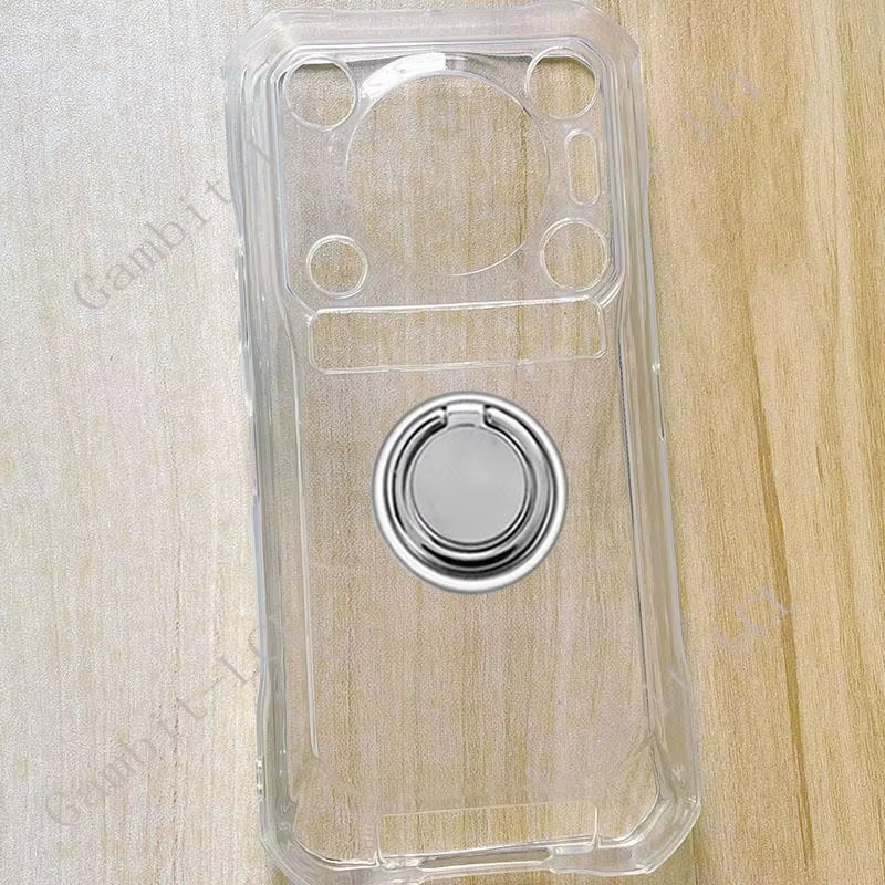 Vista frontal de la funda instalada