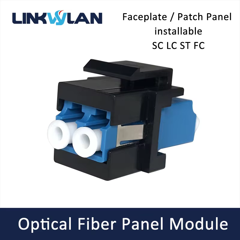 Adaptador keystone modular de fibra óptica