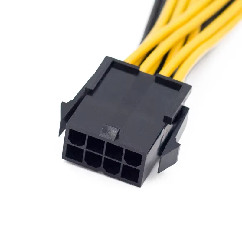 Detalle del conector macho dividido