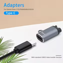 Adaptador de carga USB para relojes Garmin Fénix, Venu e Instinct