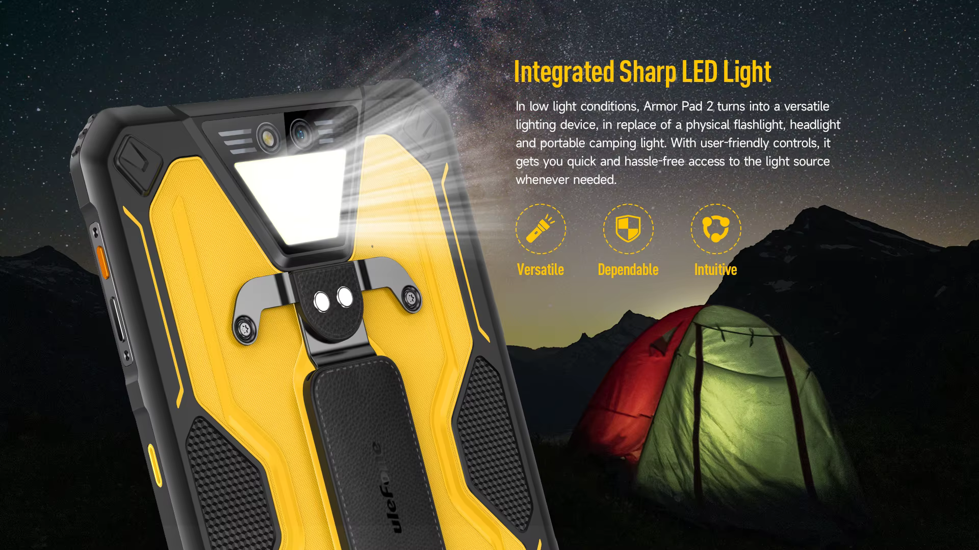 Luz LED integrada Ulefone Armor Pad 2