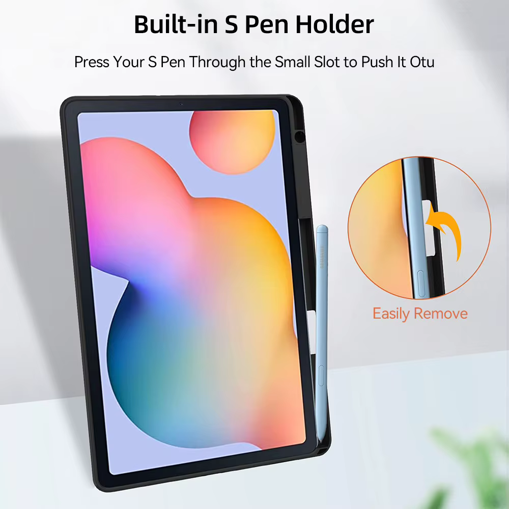 Vista adicional de la funda con soporte para lápiz