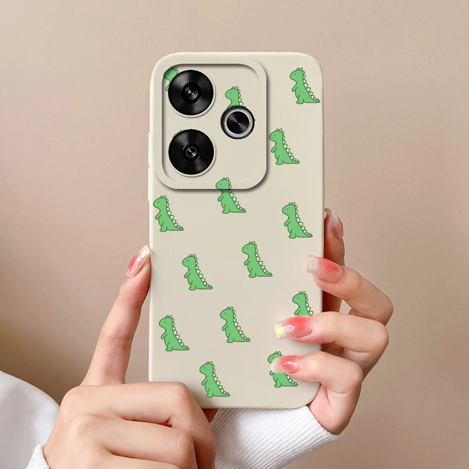 Poco F6 Pro Funda Silicona Líquida Oso Cámara Protegida - imagen 3
