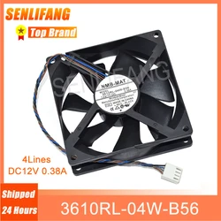 NMB-MAT 3610RL-04W Ventilador PWM 90mm 12V para Chasis