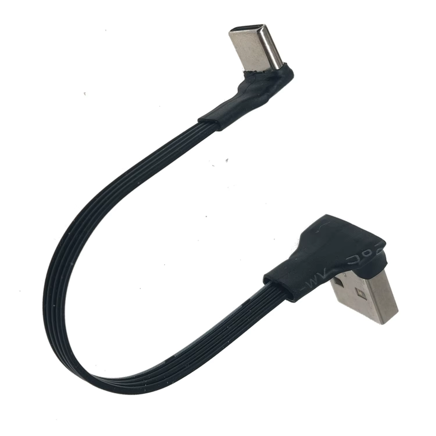 Cable USB-C angular ultrafino en uso