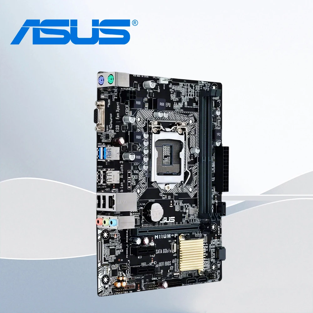 ASUS H110M-F Placa Base micro-ATX LGA1151 DDR4 para PC