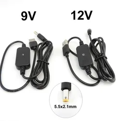 Cable Elevador USB 5V a 12V con Conector DC 5,5x2,1mm