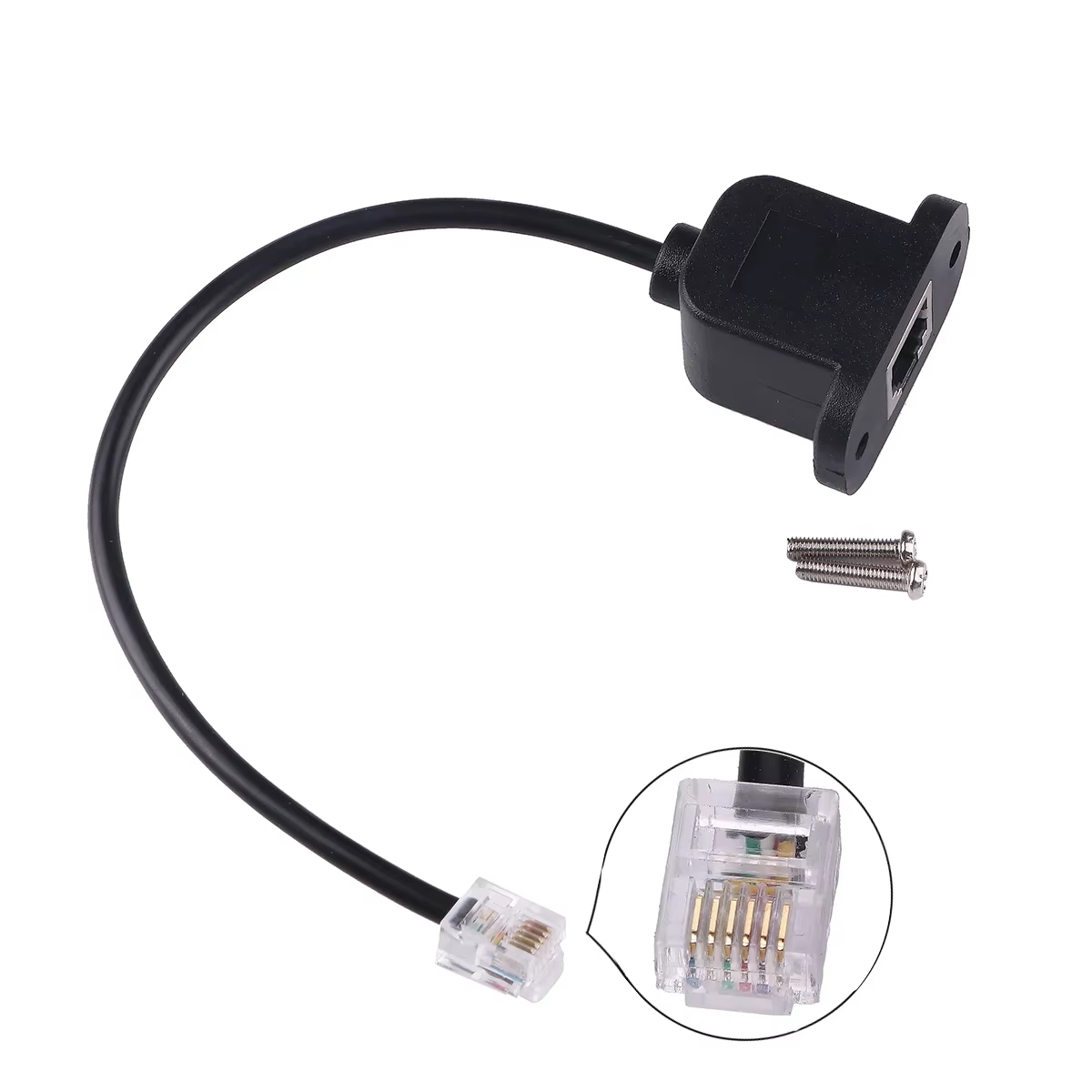 Cable de teléfono RJ12 6P6C para panel