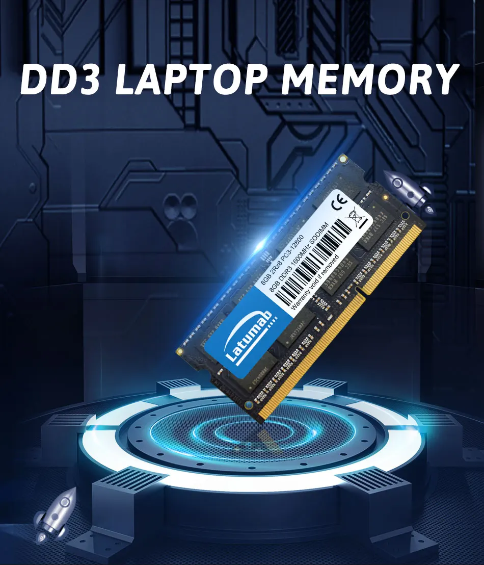 Módulo de memoria DDR3 en portátil