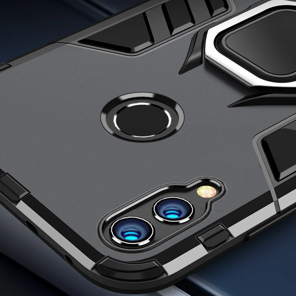 Funda Huawei Honor 8X Max Antigolpes con Soporte Anillo Dedo - imagen 5