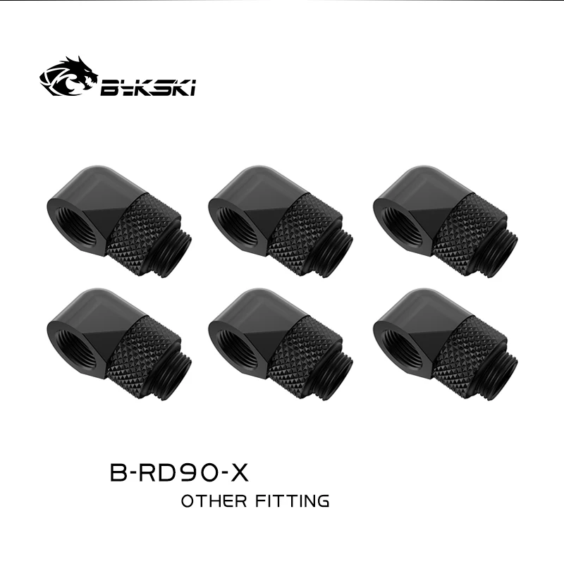 Bykski Conector G1/4" Refrigeración Líquida Latón Codo 45/90°