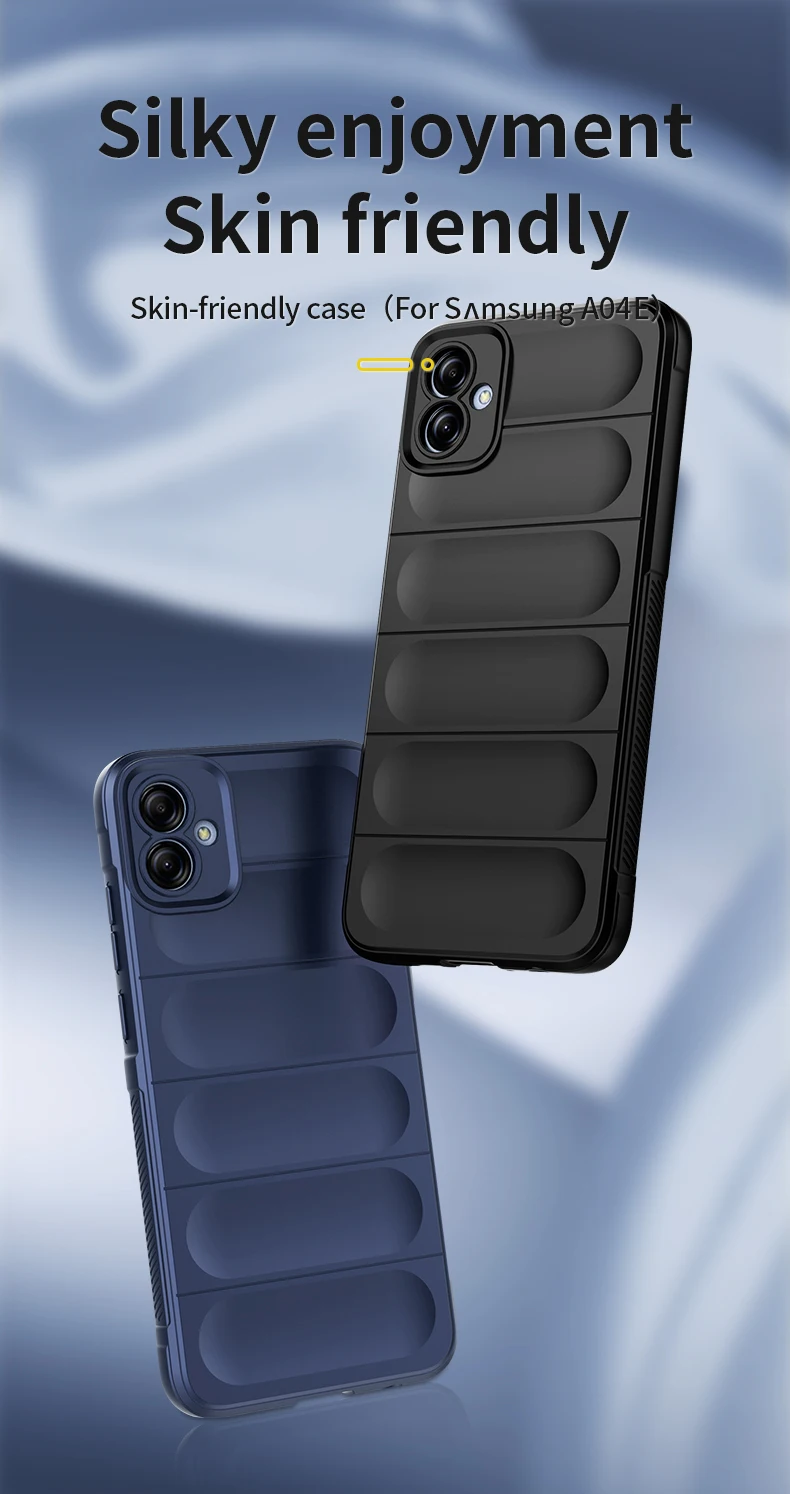 Vista frontal de la funda en color negro con acabado mate