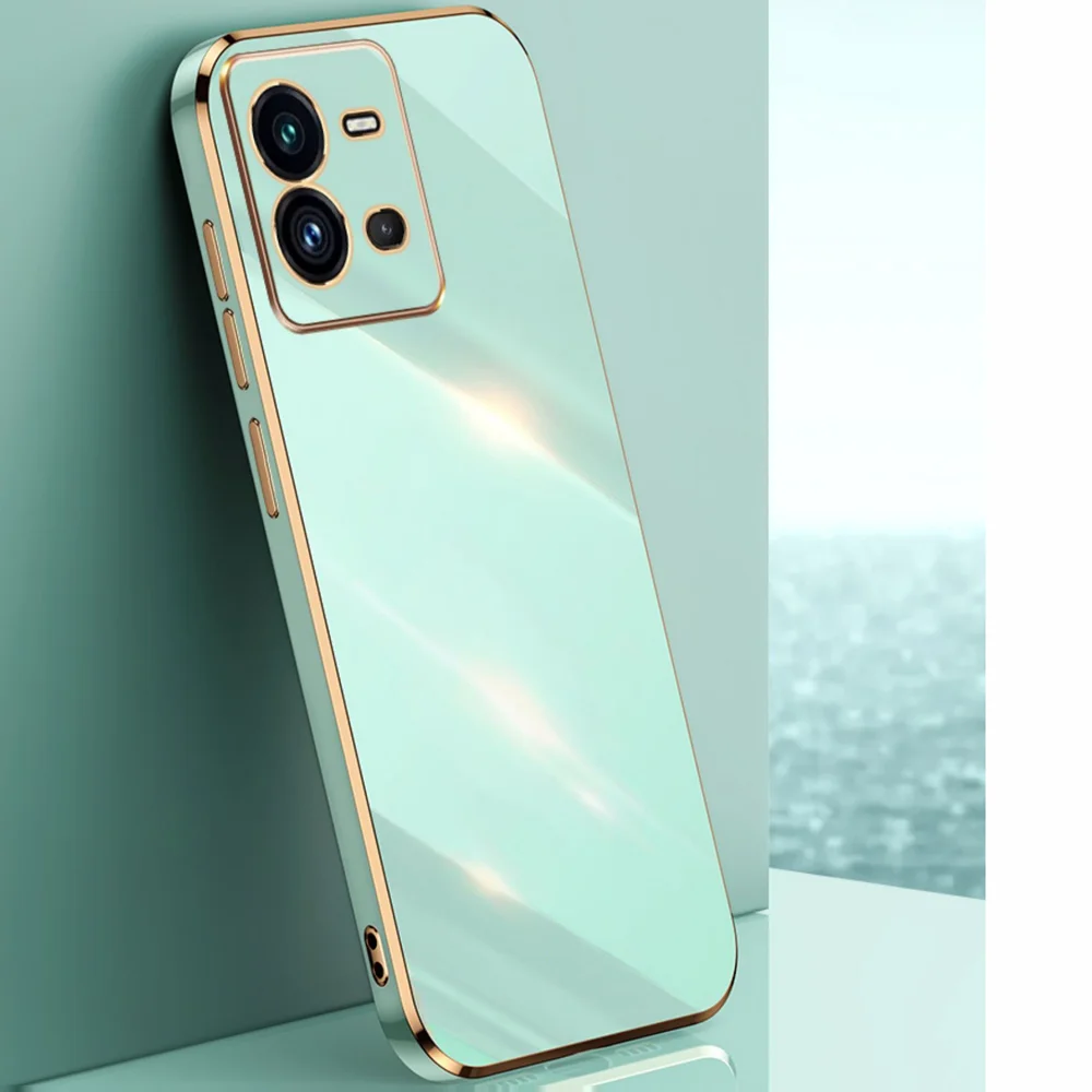 Funda Silicona Vivo chapada lujo Antigolpes Suave