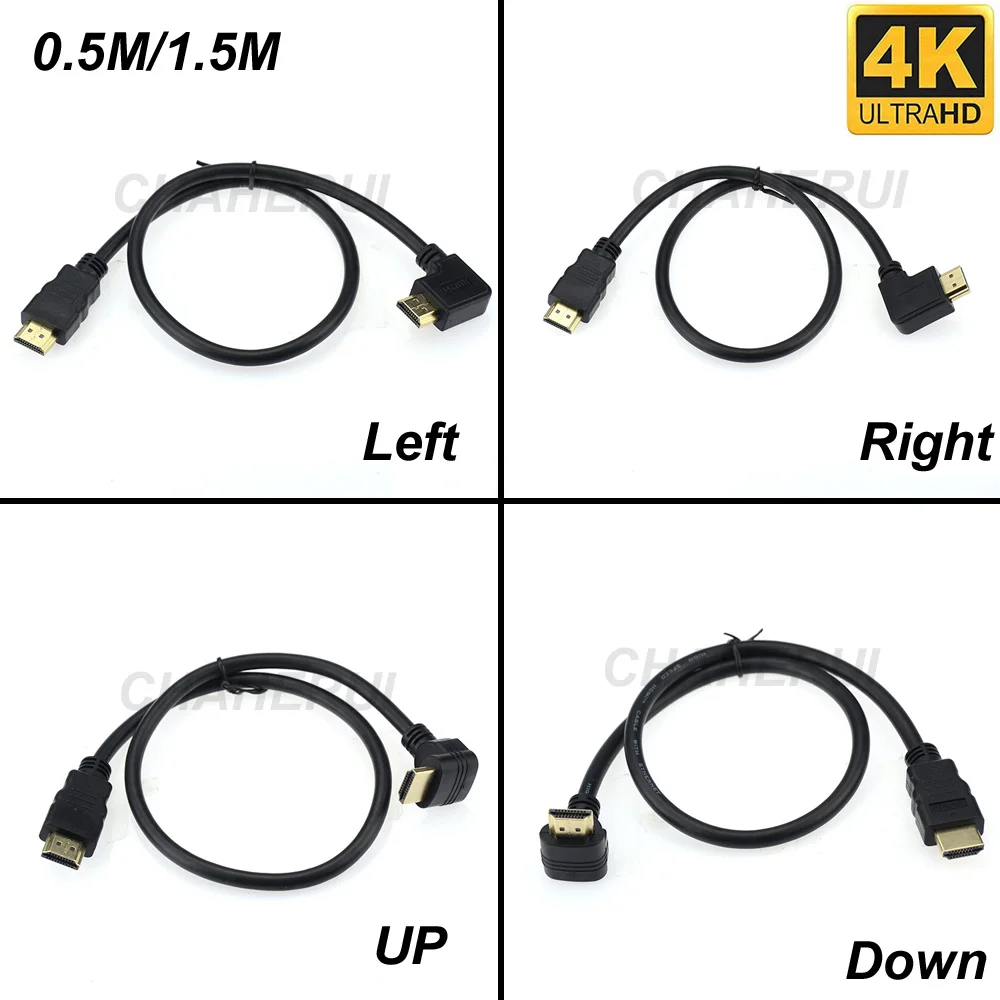 Cable HDMI angular de 90 grados para espacios reducidos