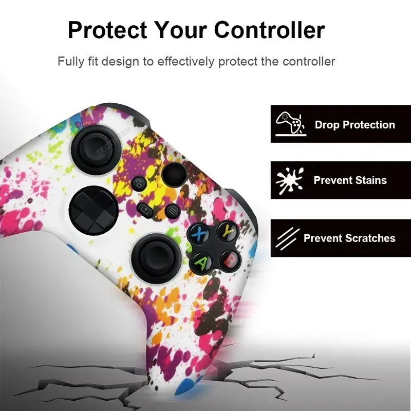 Xbox Series X/S Funda Silicona Mando con Agarres Pulgar Antideslizantes - imagen 3