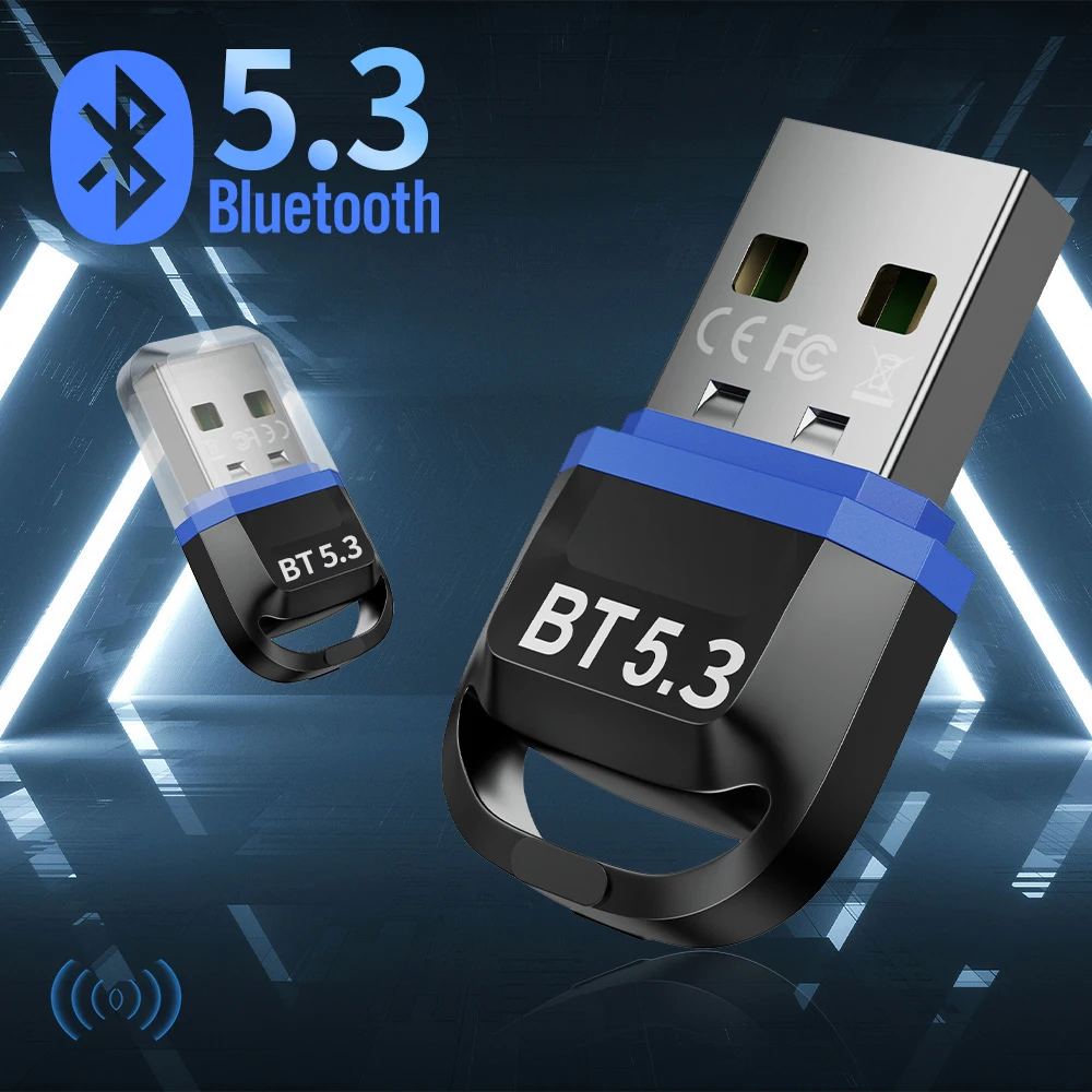 Dongle Bluetooth 5.3 USB Receptor Transmisor PC Altavoz Ratón Teclado - imagen 3
