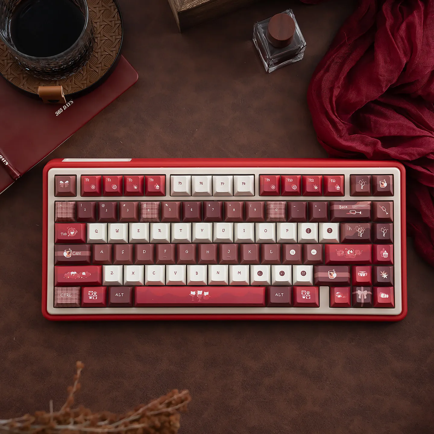 Teclas PBT Gato y Cereza para Teclado Mecánico 60% a 100% - imagen 2