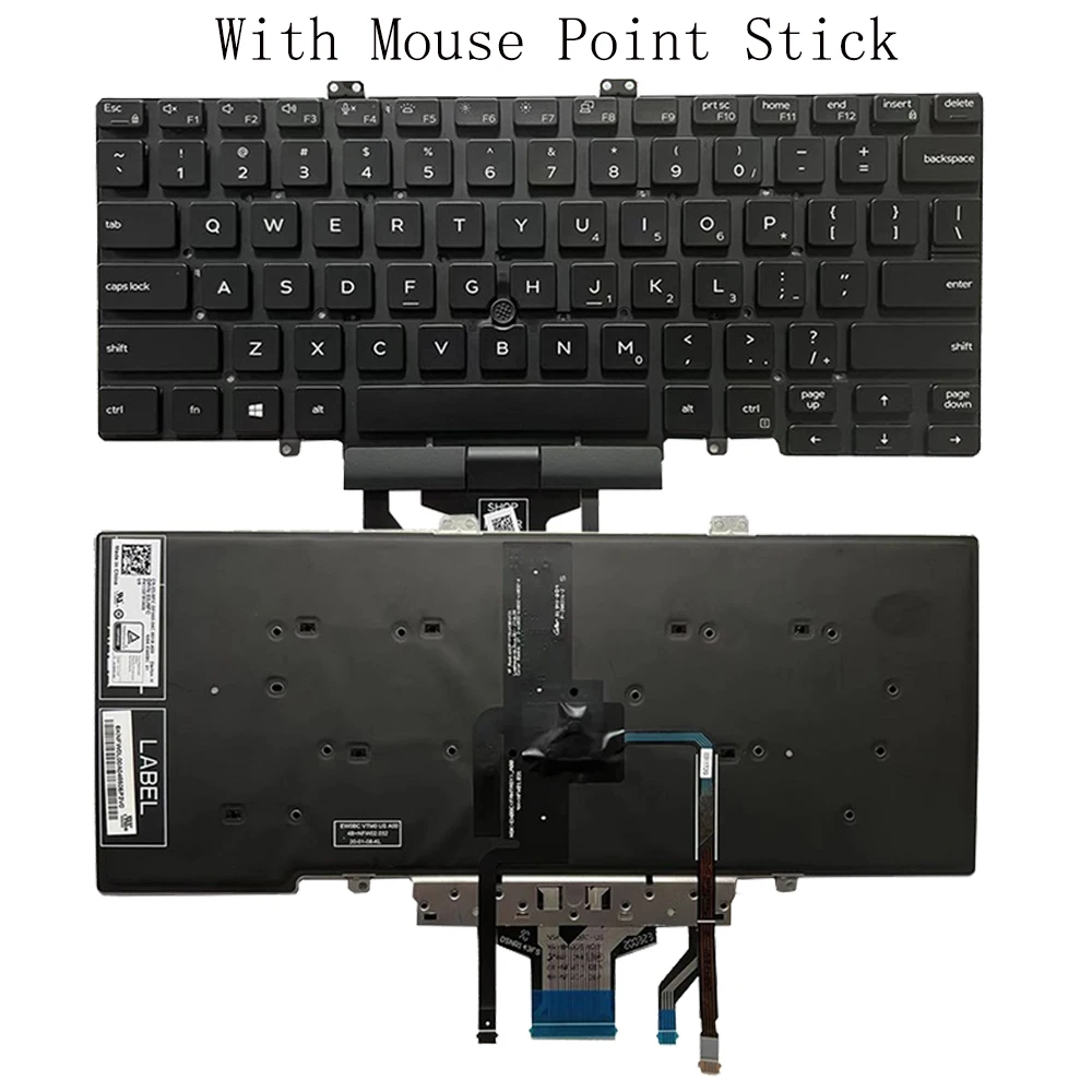 Teclado retroiluminado negro para Dell Latitude