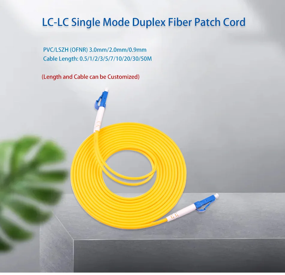 Kit de cables de fibra óptica LC-LC en diferentes longitudes