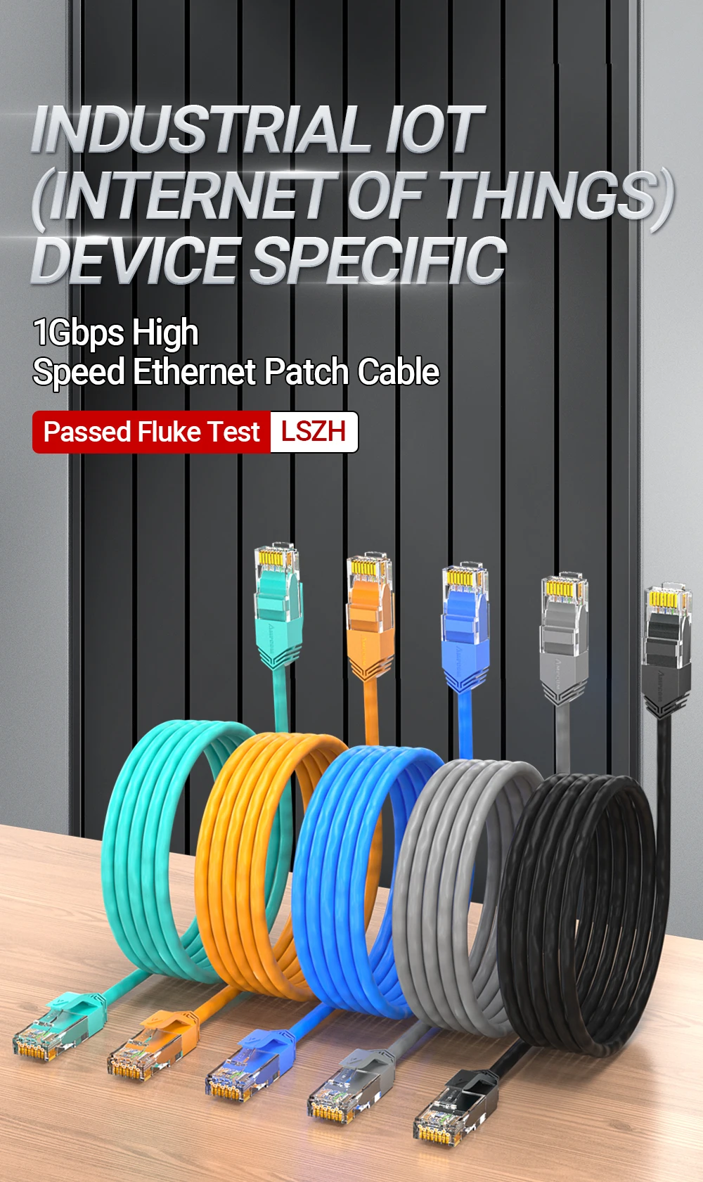 Cable Ethernet ultrafino de 3,8mm