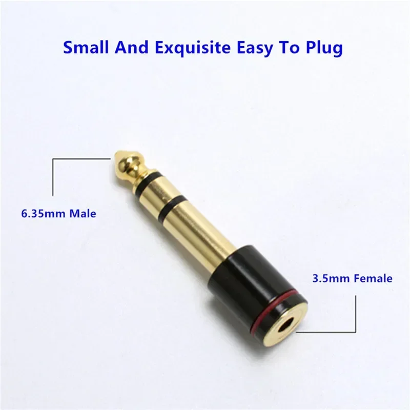 Adaptador Jack 6,5mm a 3,5mm Macho/Hembra para Auriculares y Micrófono - imagen 3