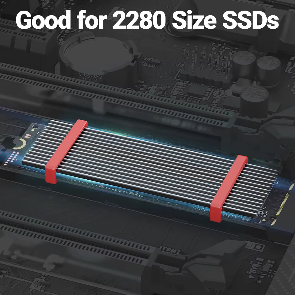 Disipador de aluminio JEYI para SSD NVMe 2280