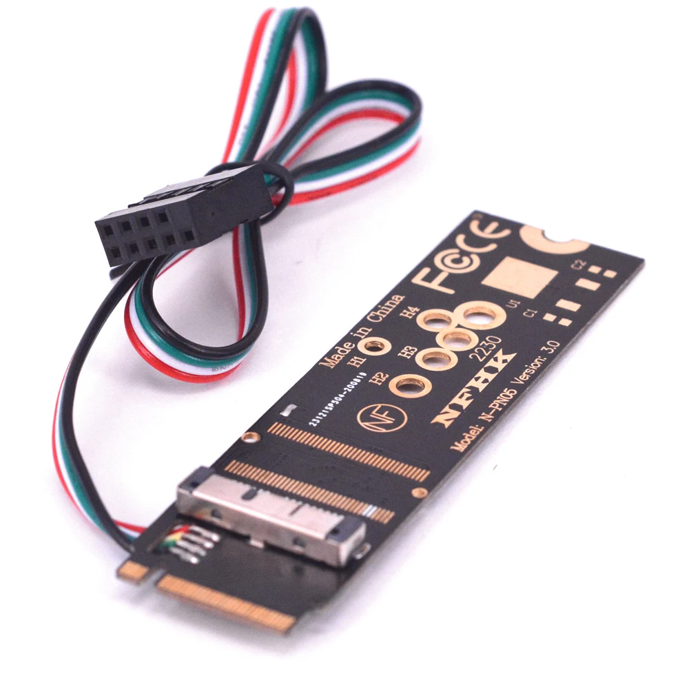 Adaptador M Key NGFF M.2 vista frontal