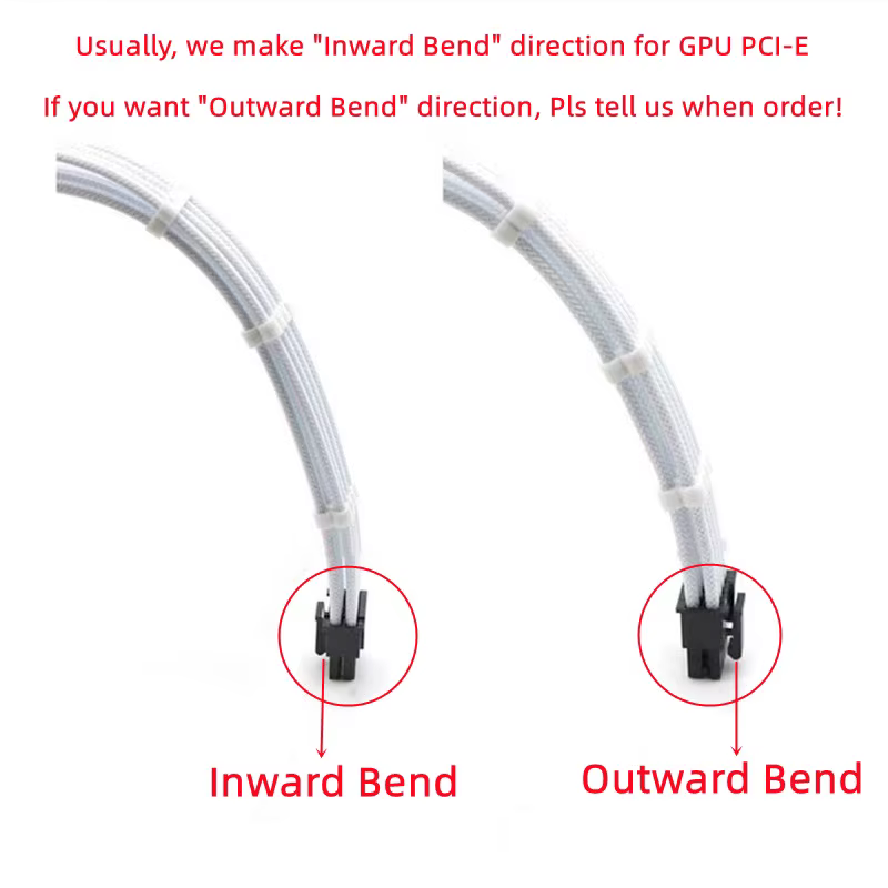 Cable PCIe curvado 180 grados