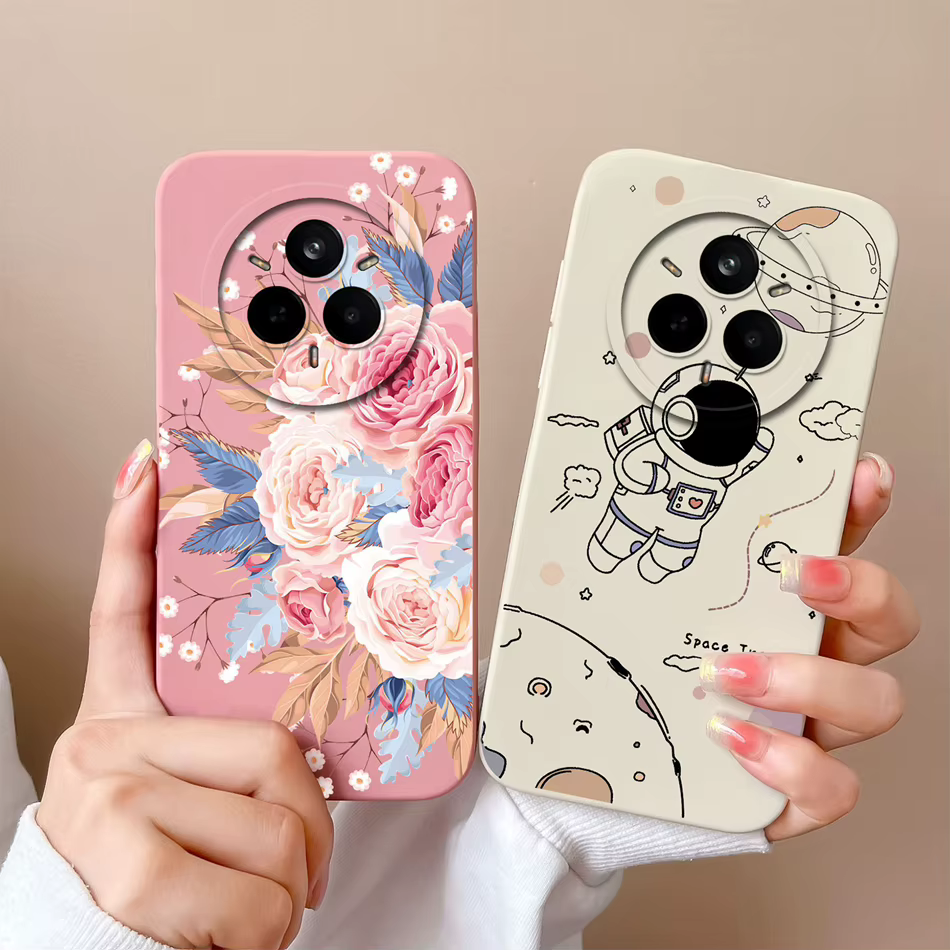Realme 14 Pro+ – Funda de Silicona Floral Antigolpes - imagen 2