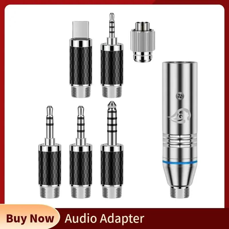 Adaptador USB‑C a Jack y XLR HiFi 7 en 1