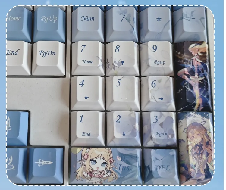 Teclas PBT y texto/imagen por sublimación