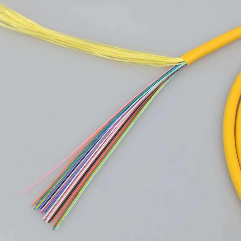 Cable de fibra óptica monomodo GJFJV con revestimiento amarillo