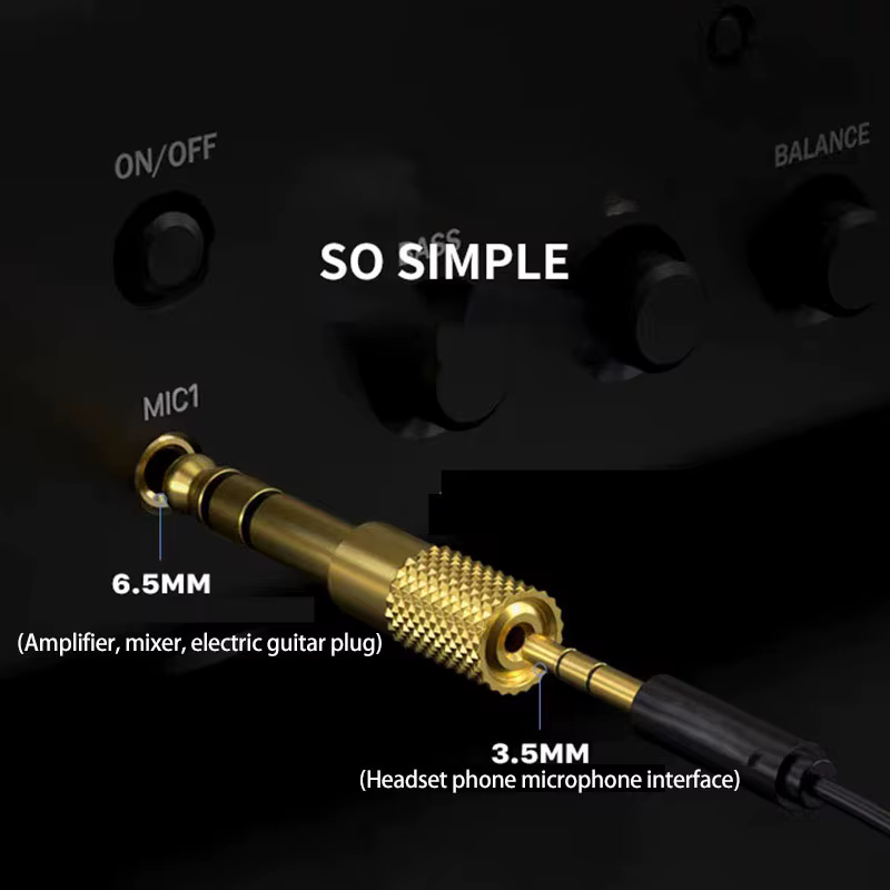 Adaptador estéreo para auriculares y micrófonos