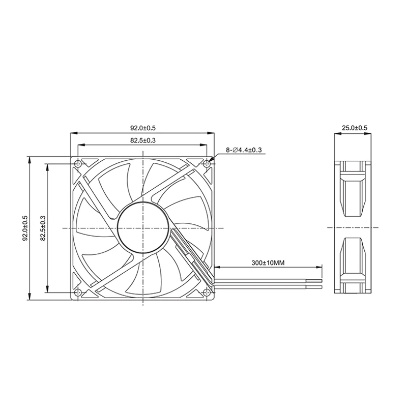 Ventilador axial ANCHAOPU AUB0912VH de 92 mm