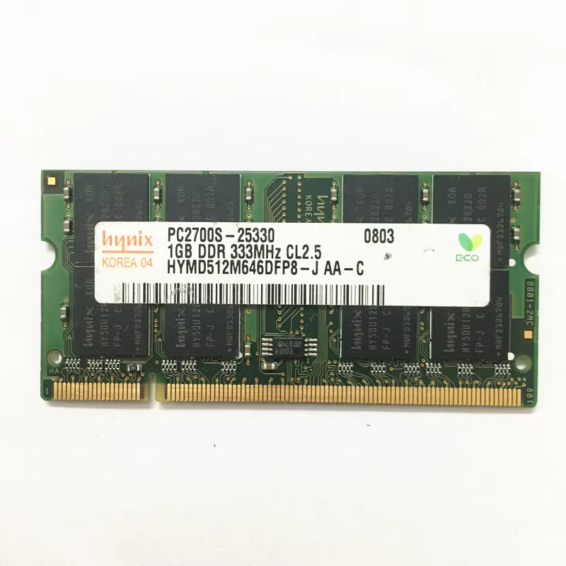 Módulo HYNIX DDR1 1GB 333MHz SODIMM detalle