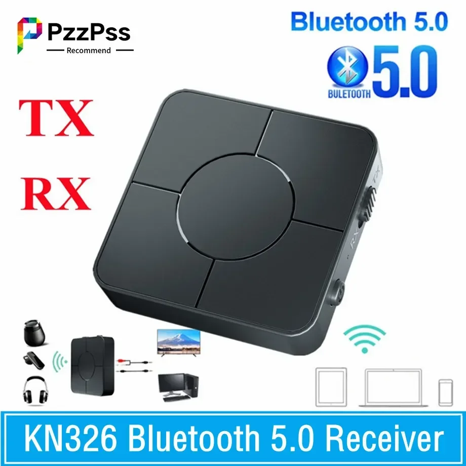 Adaptador Bluetooth 5.0 Transmisor Receptor AUX para Coche, TV y PC