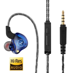 Auriculares Cable 3.5mm HiFi con Micrófono – Compatibles PC y Móvil