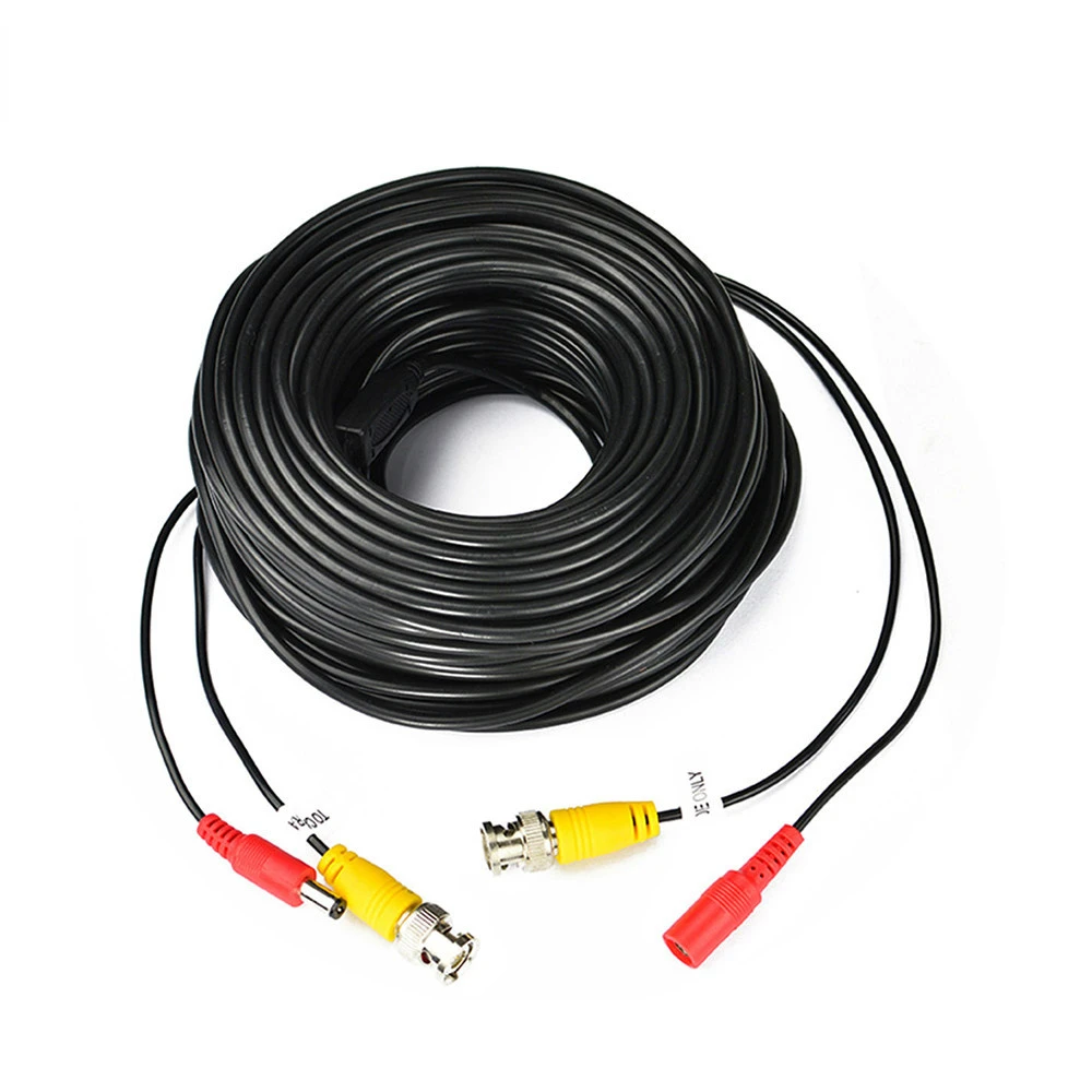 Cable conectado a cámara y DVR